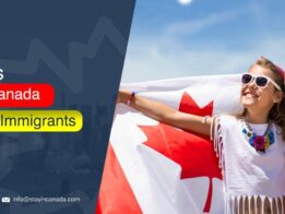 Text advertisement promoting immigration to Canada.