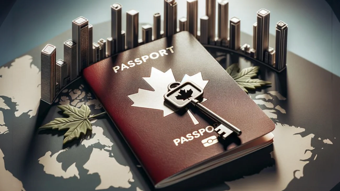 canadian key and passport
