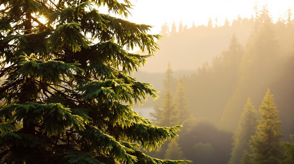 trees in port moody on sunny day